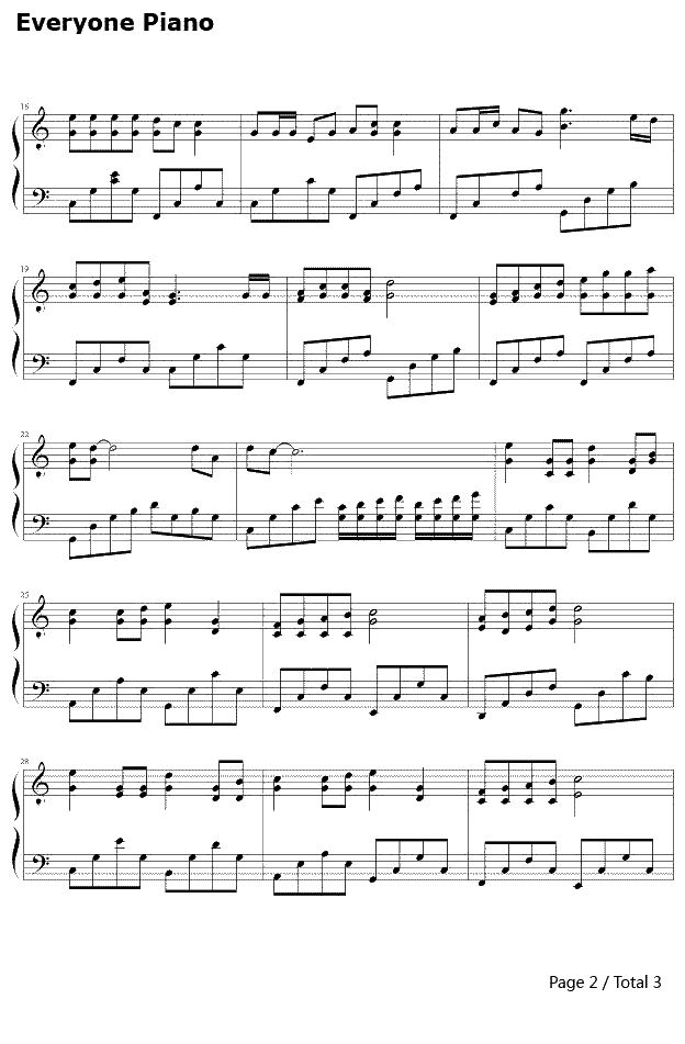 宁夏钢琴谱-梁静茹2