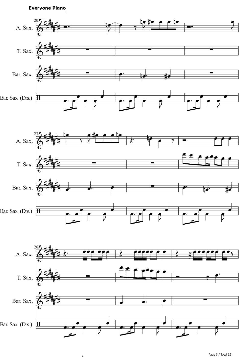 Loyal钢琴谱-ChrisBrownft.LilWayne&Tyga3