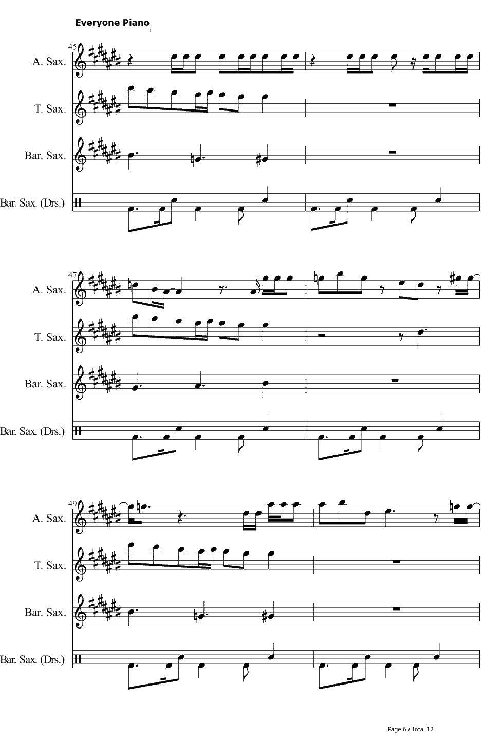 Loyal钢琴谱-ChrisBrownft.LilWayne&Tyga6