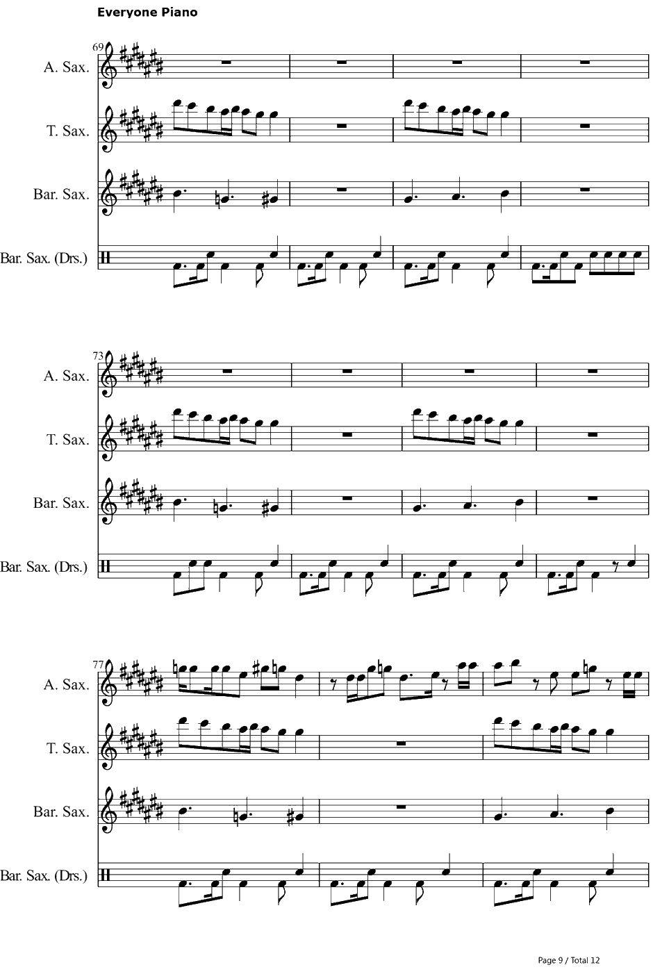 Loyal钢琴谱-ChrisBrownft.LilWayne&Tyga9