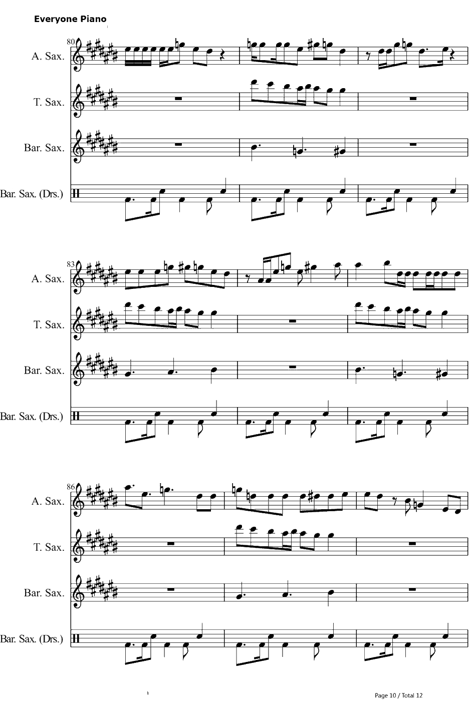 Loyal钢琴谱-ChrisBrownft.LilWayne&Tyga10