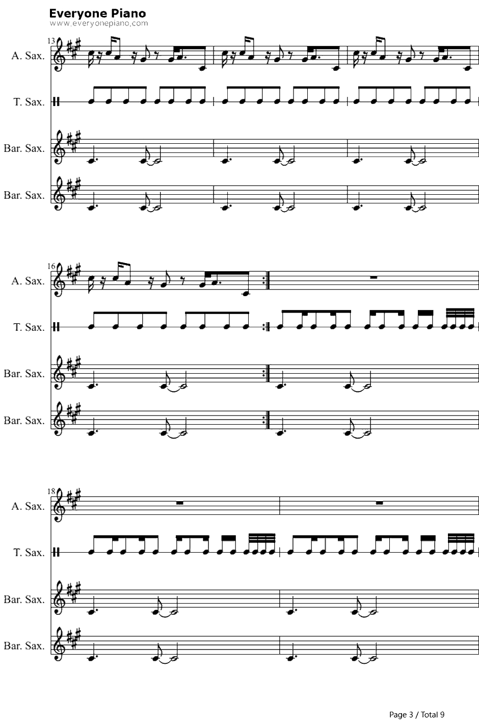 Turn Down for What钢琴谱-DJSnake&LilJon3