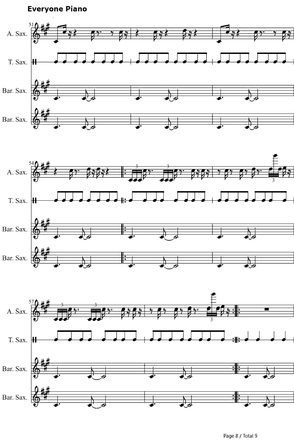 Turn Down for What钢琴谱-DJSnake&LilJon8