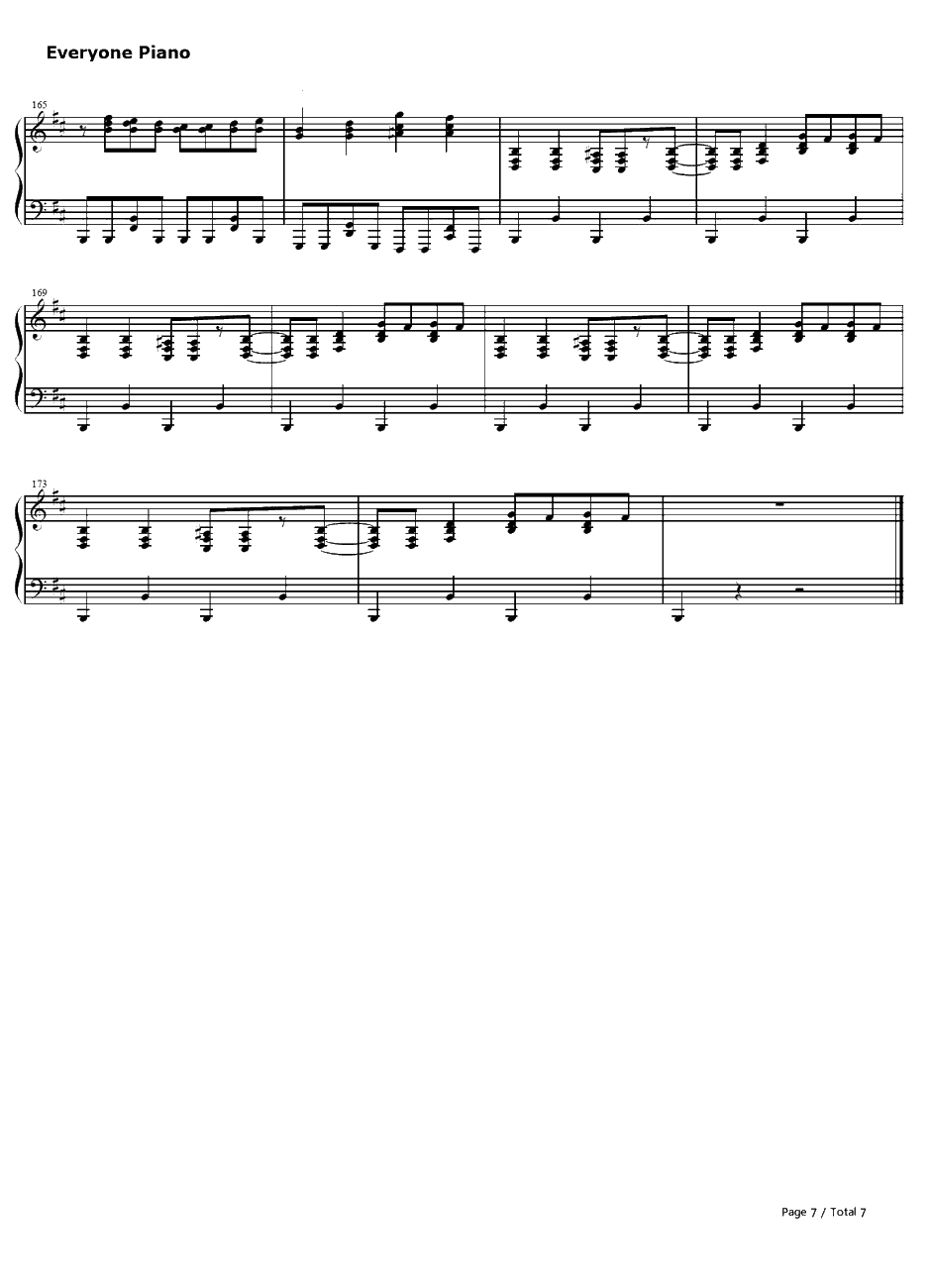 パンダヒーロー钢琴谱-GUMI7