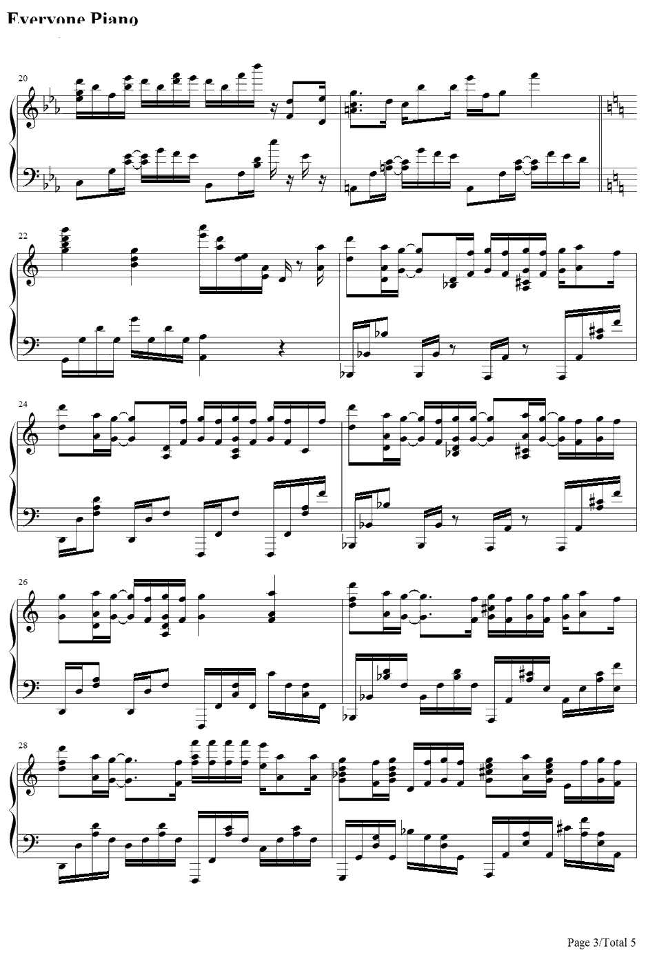 名前のない怪物钢琴谱-EGOIST-PSYCHO3