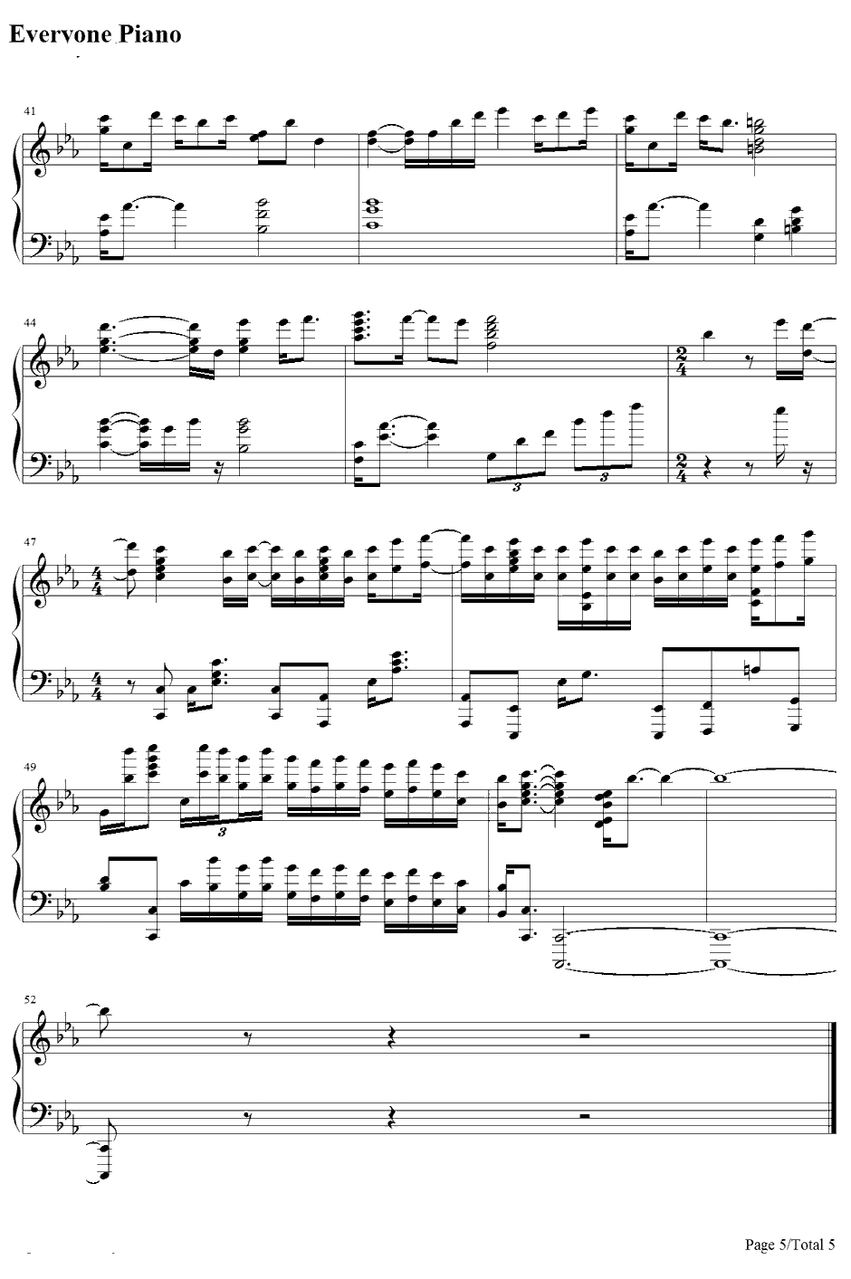 名前のない怪物钢琴谱-EGOIST-PSYCHO5