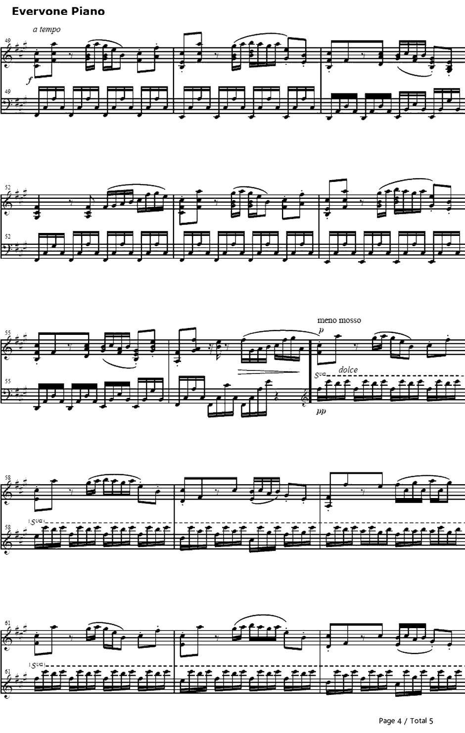 东の国の眠らない夜钢琴谱-东方Project-东方文花帖4