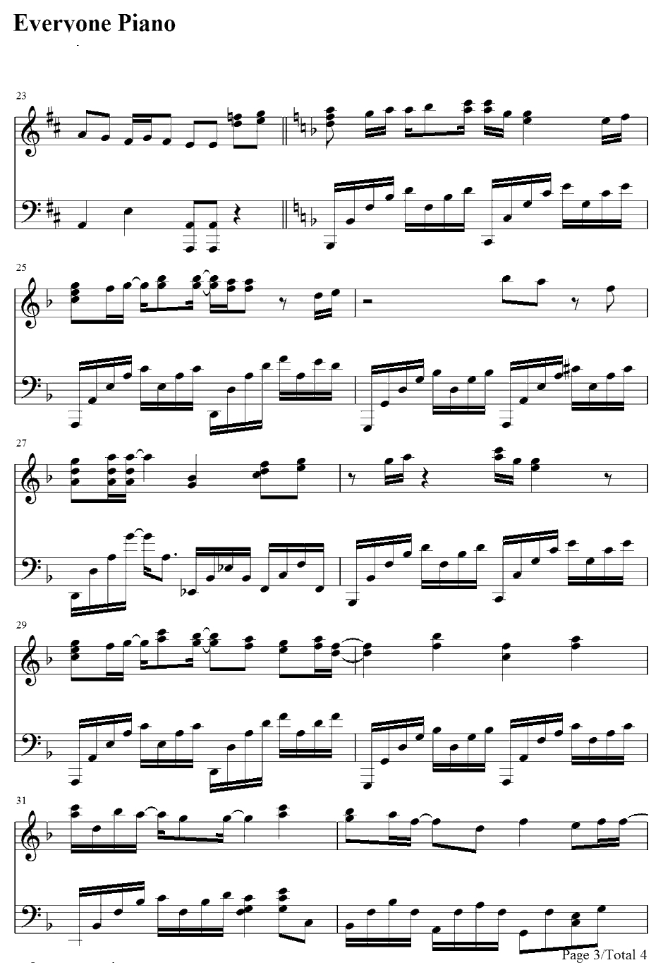 まどろみの約束钢琴谱-千反田爱瑠（佐藤聪美）伊原摩耶花（茅野爱衣）-冰菓ED3