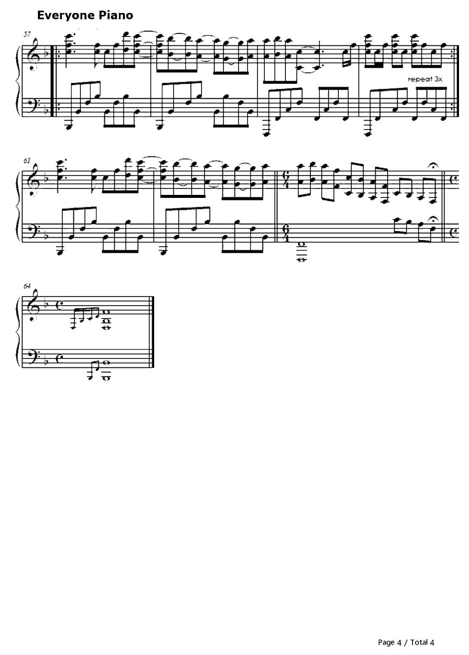 わたしの恋はホッチキス钢琴谱-放学后茶会放课後ティータイム-轻音少女插曲4