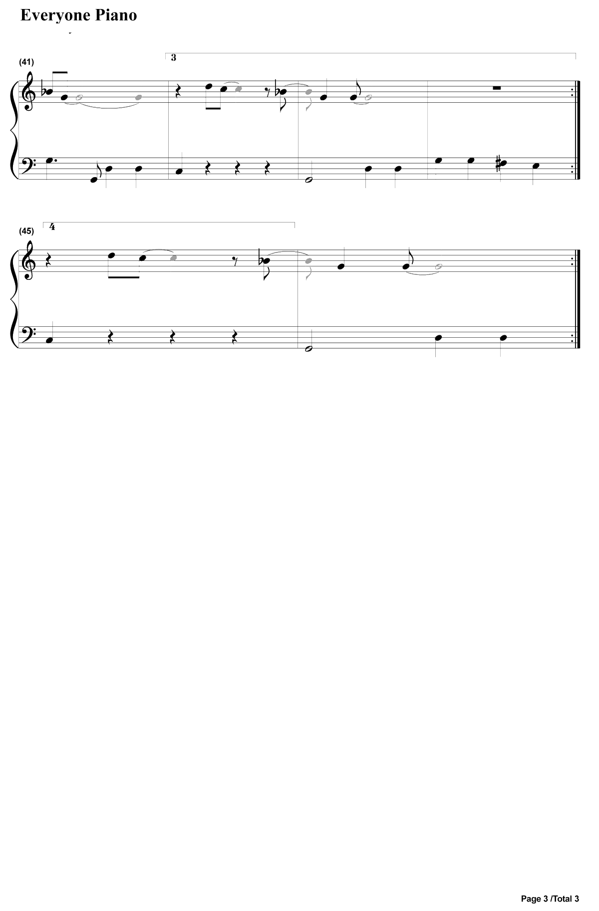 LoveMeDo钢琴谱-TheBeatles3