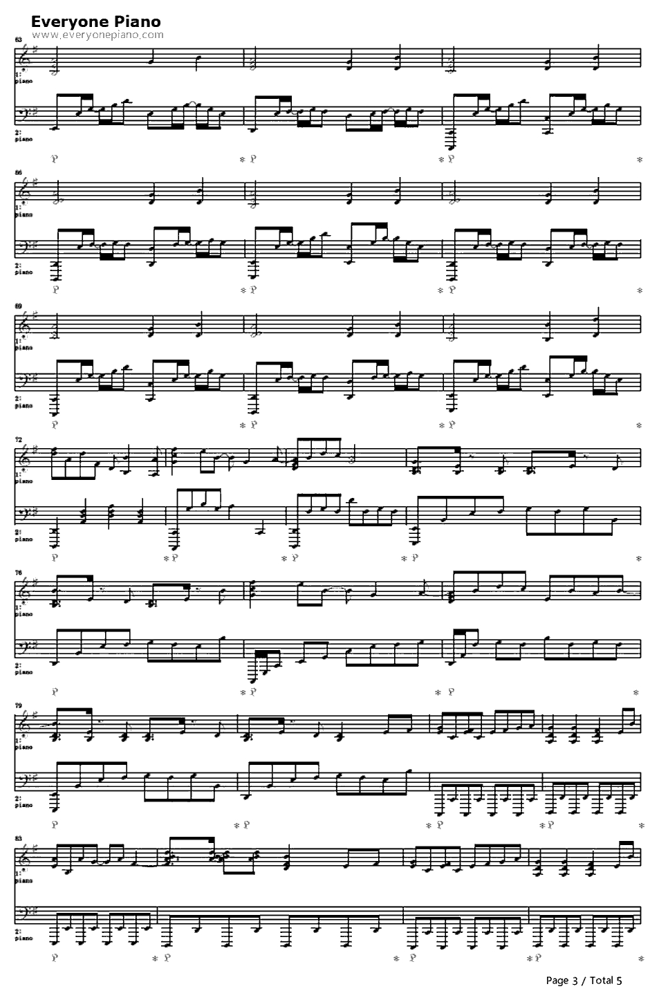 oblivious钢琴谱-Kalafina-空之境界ED13