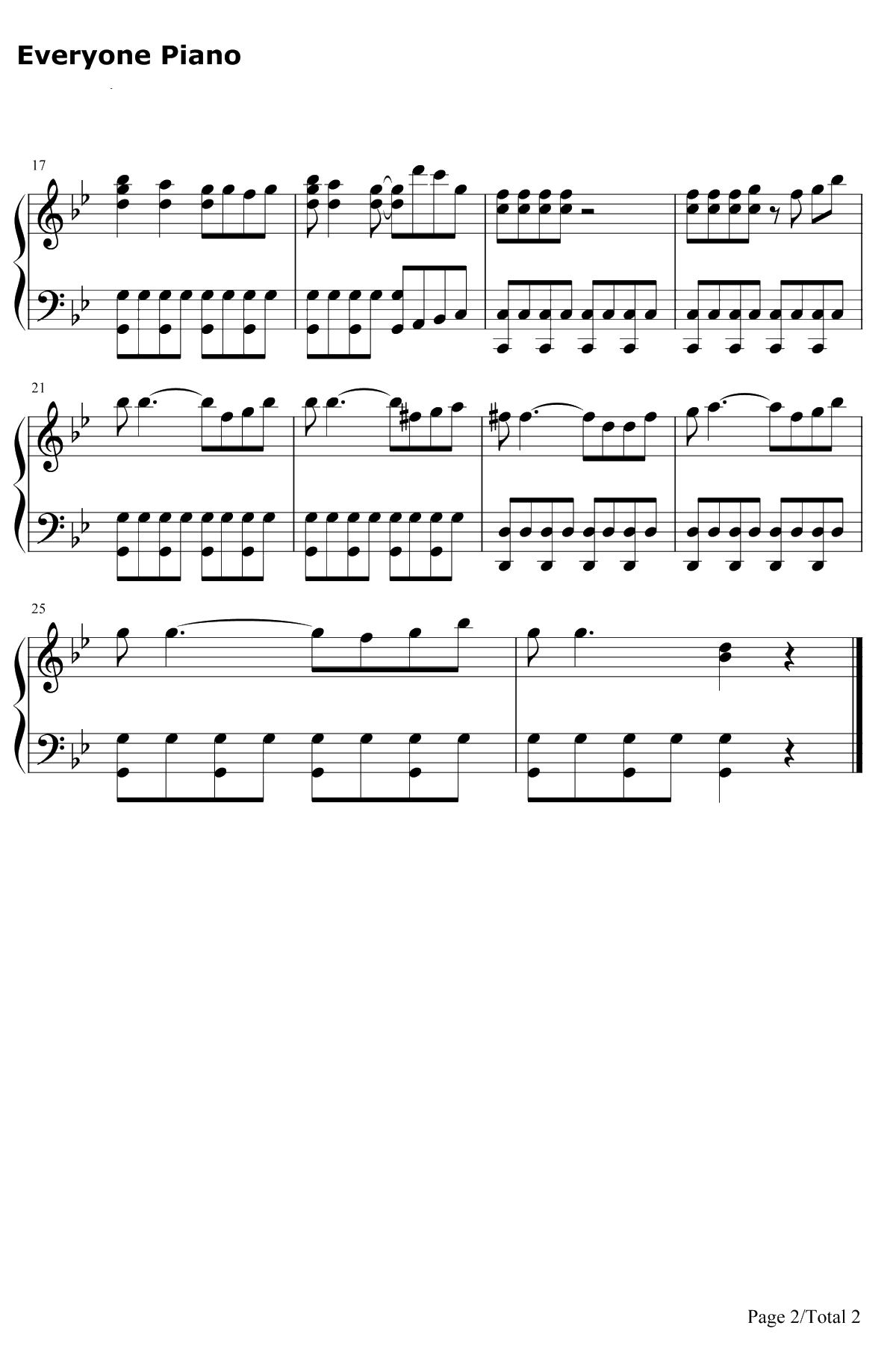 Love Runs Out钢琴谱-OneRepublic2