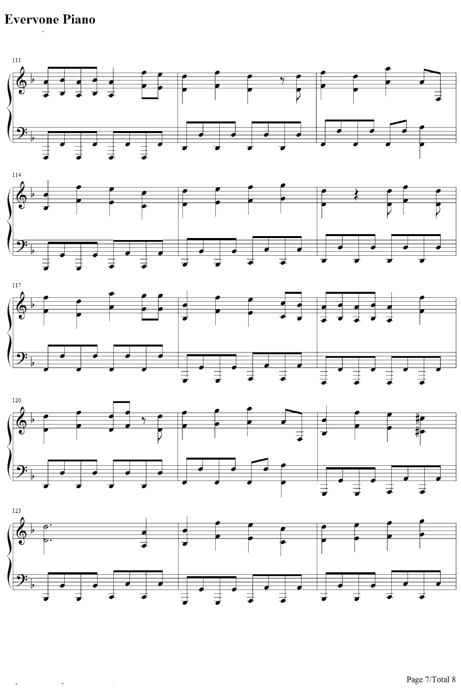 十面相钢琴谱-GUMI7