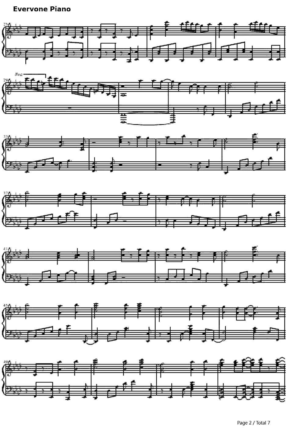 アマツキツネ钢琴谱-镜音リンAppend2