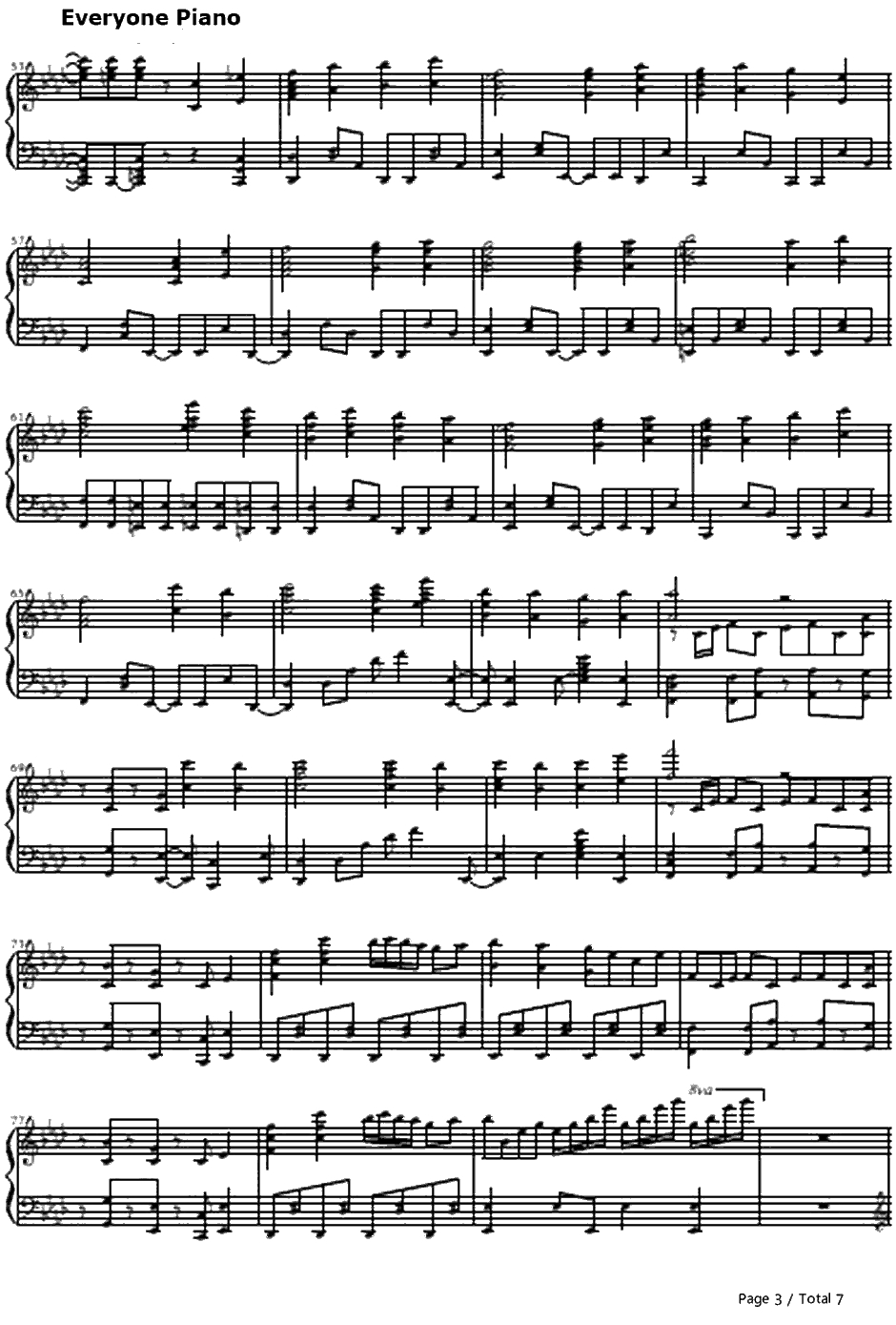 アマツキツネ钢琴谱-镜音リンAppend3