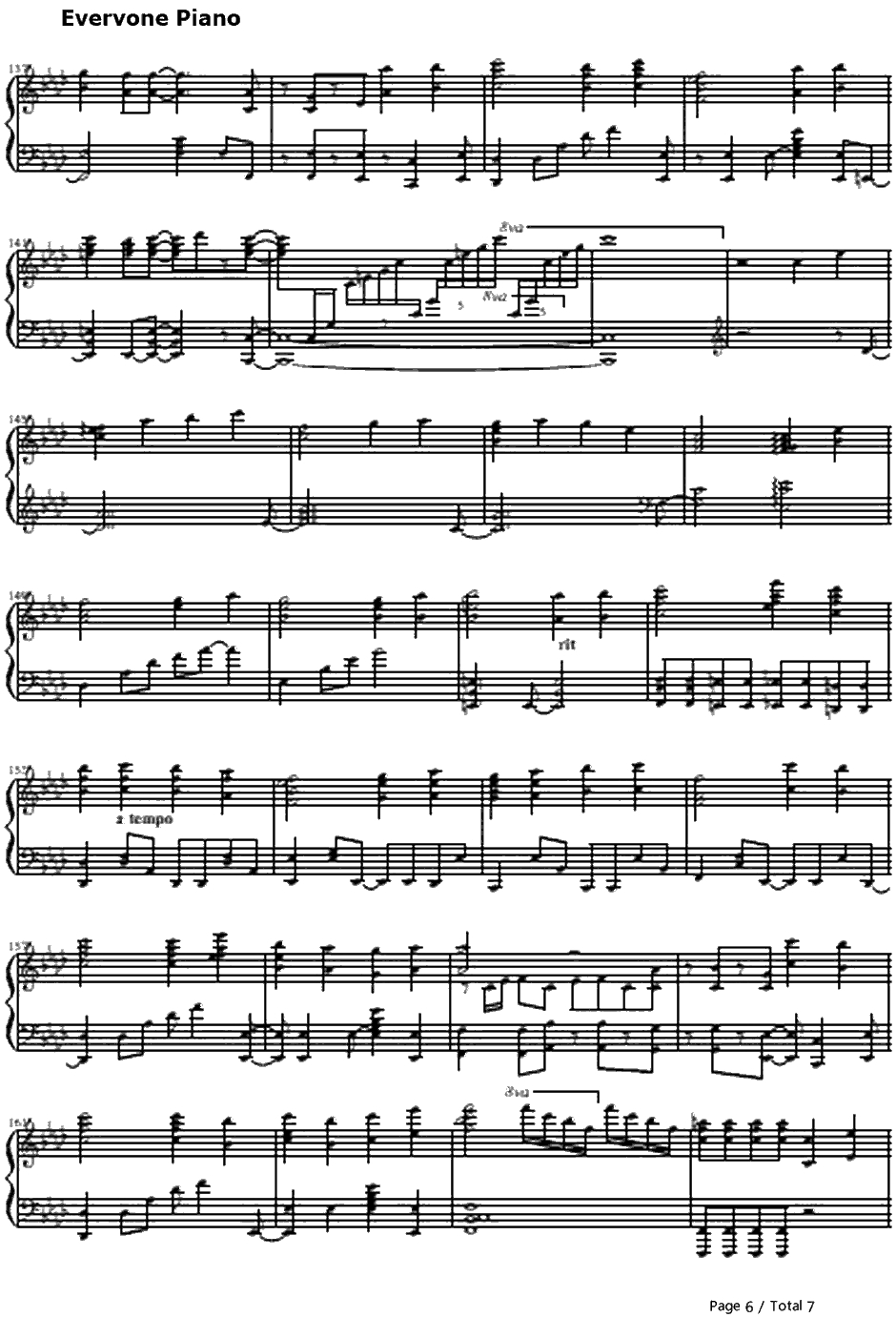 アマツキツネ钢琴谱-镜音リンAppend6