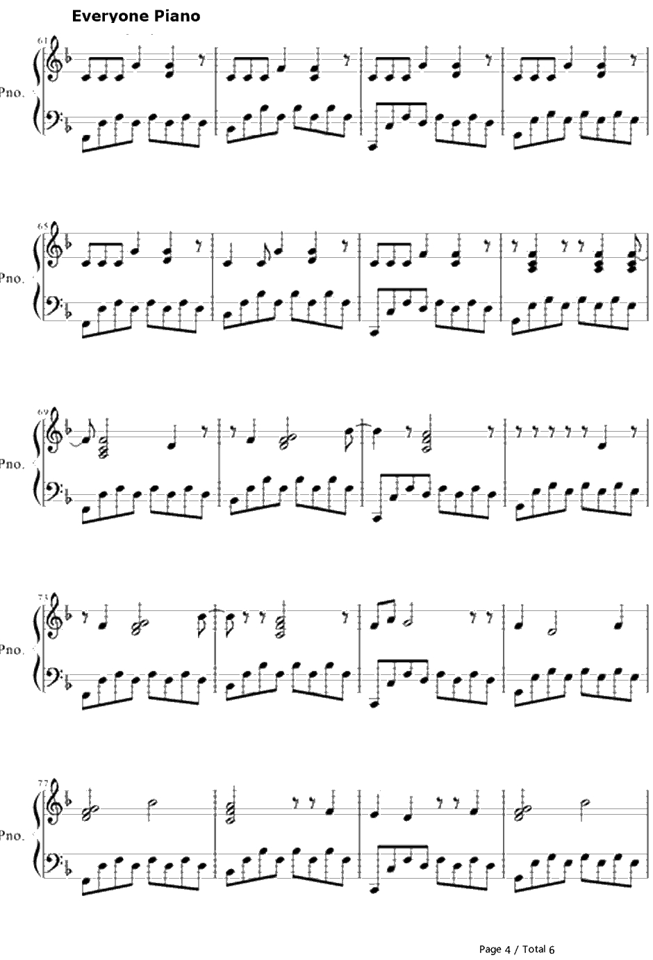 Wide Awake钢琴谱-KatyPerry4