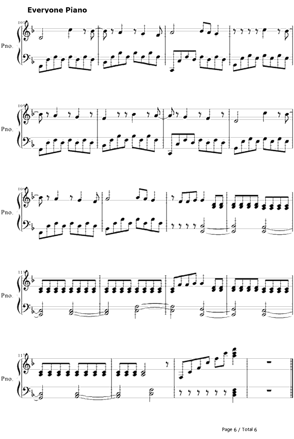 Wide Awake钢琴谱-KatyPerry6