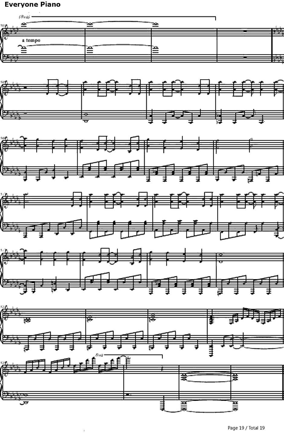 七色のニコニコ动画钢琴谱-しも（Shimo）19