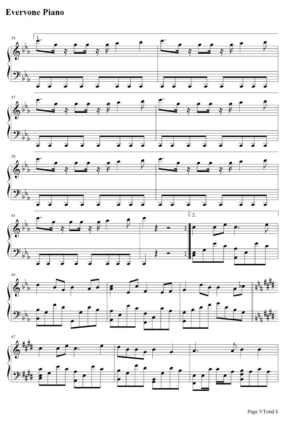 Rage your dream钢琴谱-M.O.V.E-头文字D主题曲5