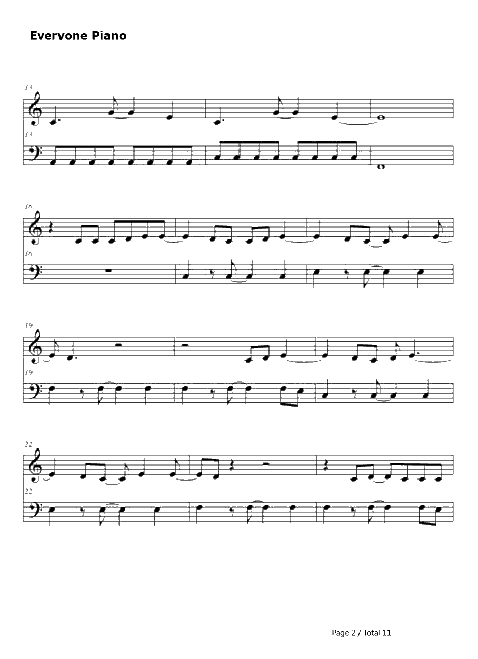 Use Some body钢琴谱-KingsofLeon2