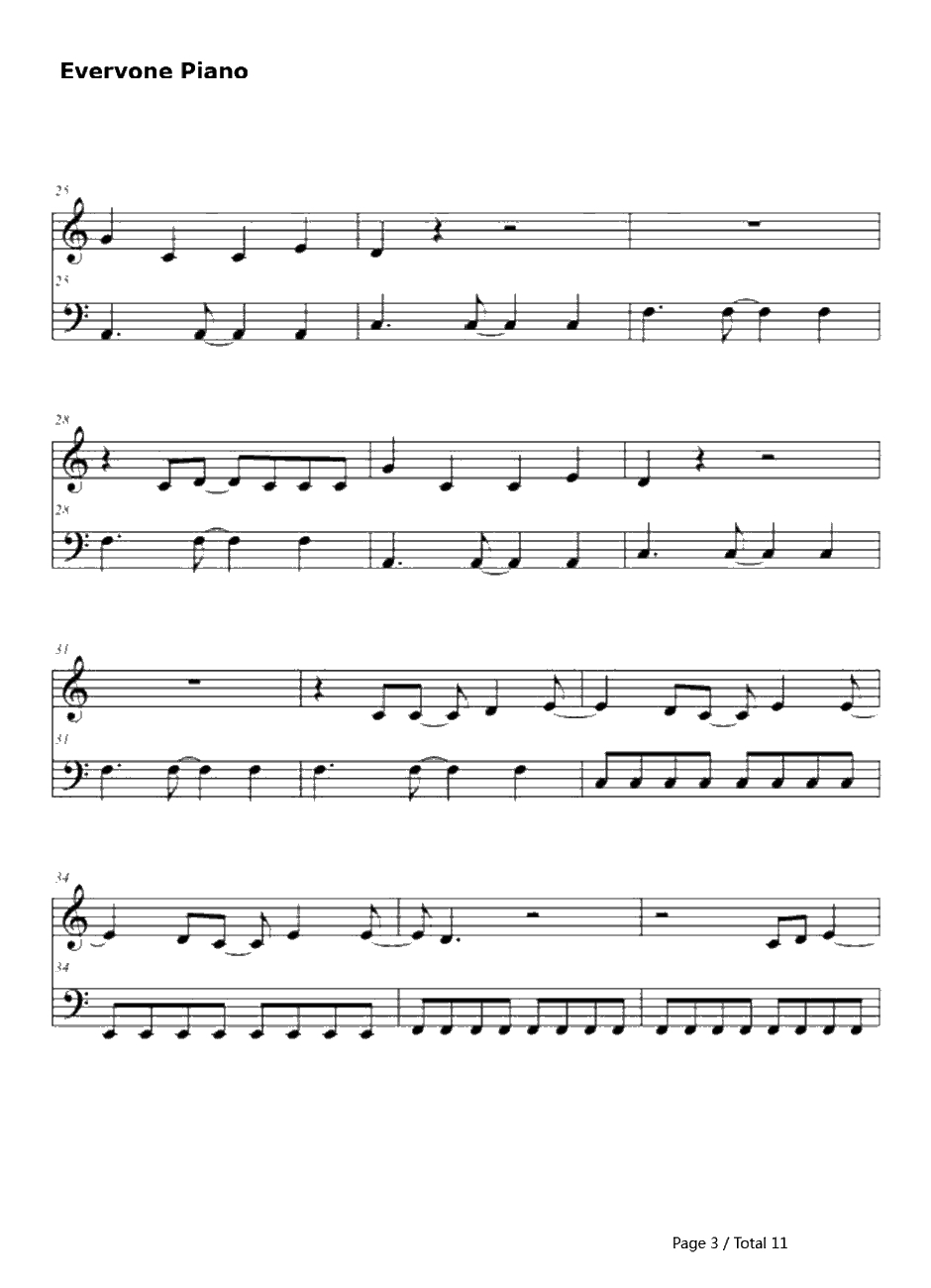 Use Some body钢琴谱-KingsofLeon3