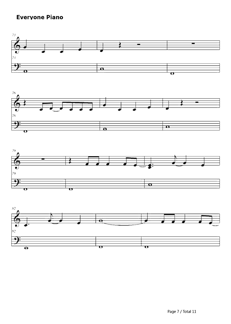 Use Some body钢琴谱-KingsofLeon7