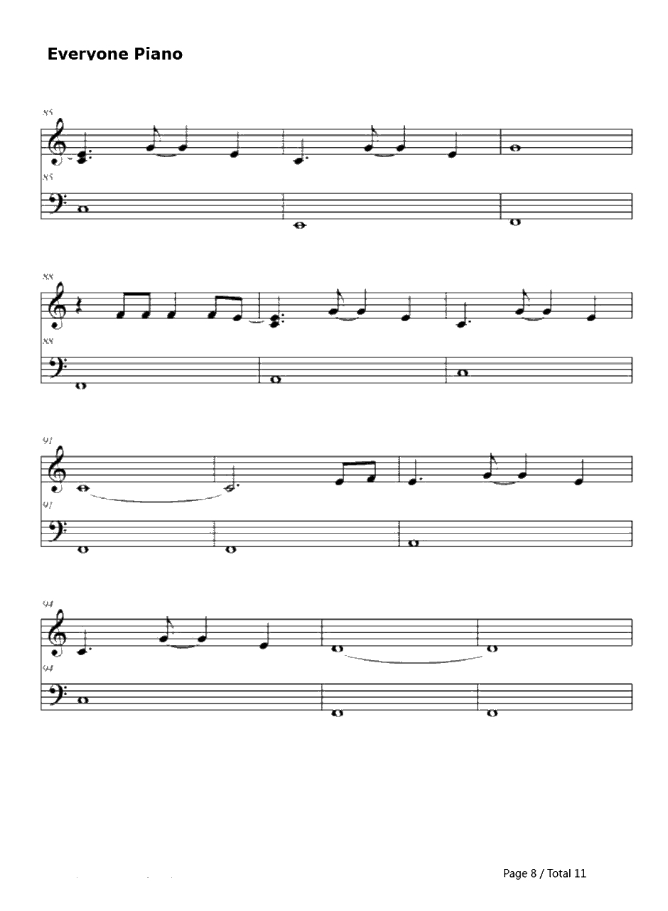 Use Some body钢琴谱-KingsofLeon8