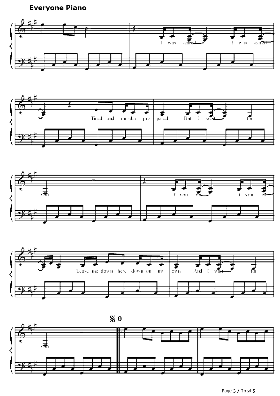 In My Place钢琴谱-Coldplay3