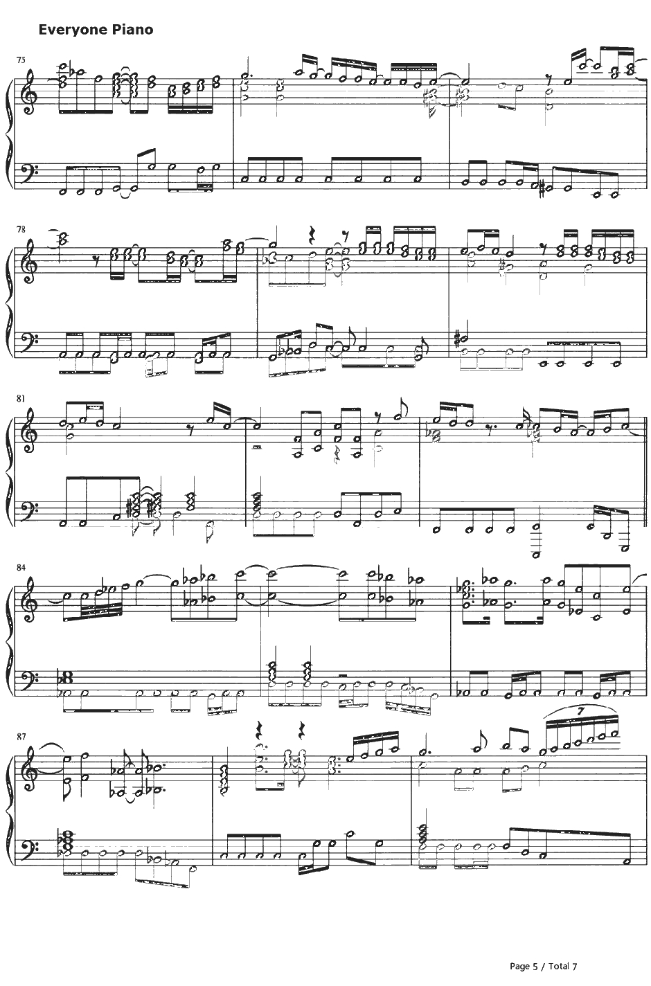 ありがとう钢琴谱-生物股长いきものがかり5