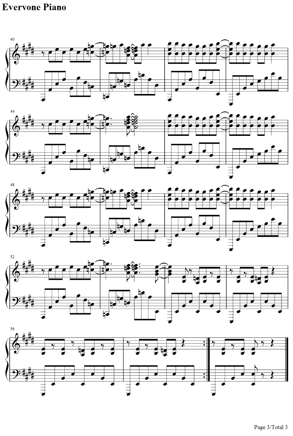 Cagayake! GIRLS钢琴谱-樱高轻音部-K-ON!片头曲3