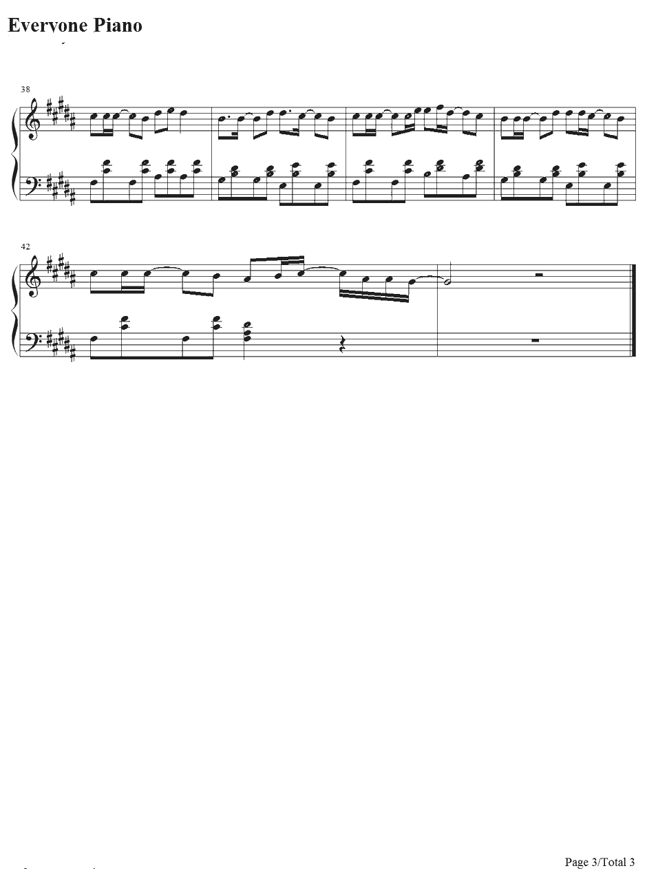 IMITATION BLACK钢琴谱-VanaN'Ice（镜音レンKAITO神威がくぽ）3