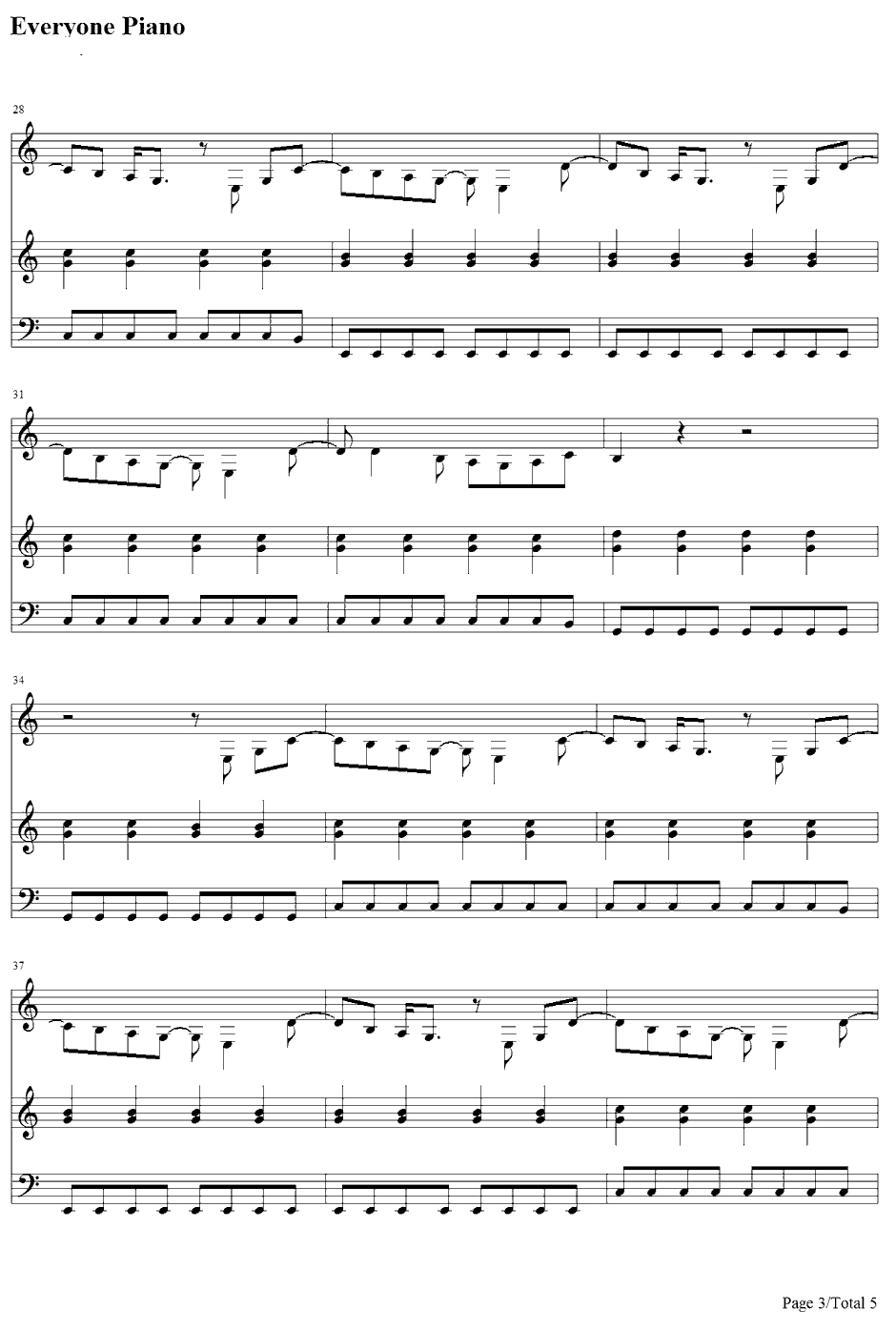 IGotta Feeling钢琴谱-BlackEyedPeas3