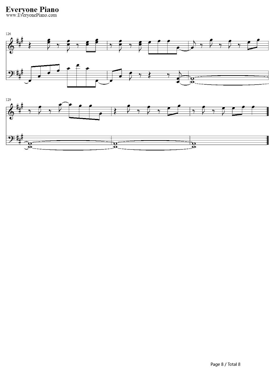 GALLOWS BELL钢琴谱-初音ミク8