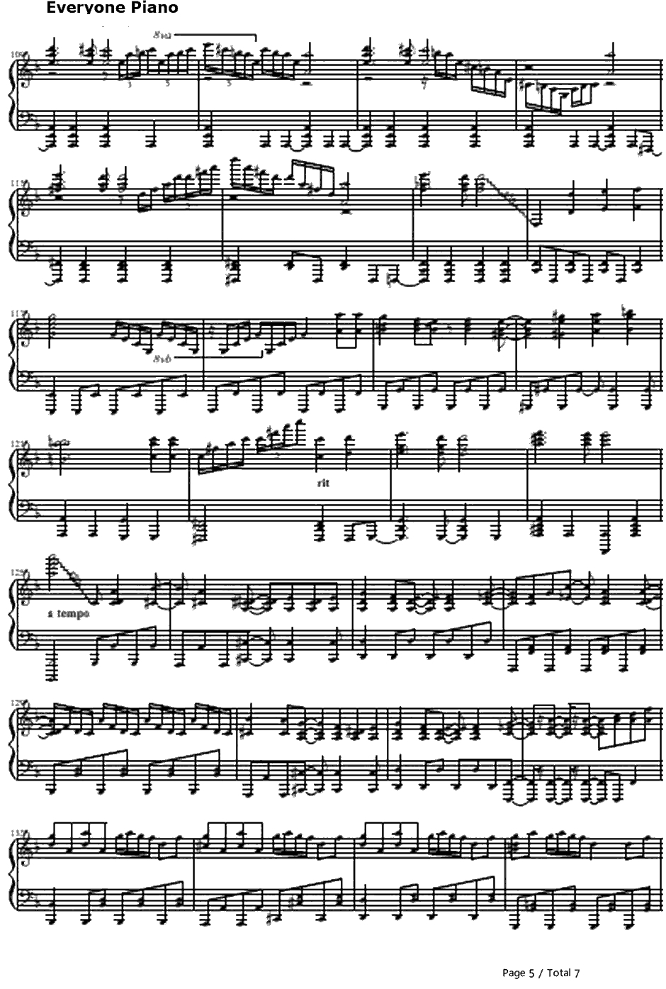 イカサマライフゲイム钢琴谱-GUMI5