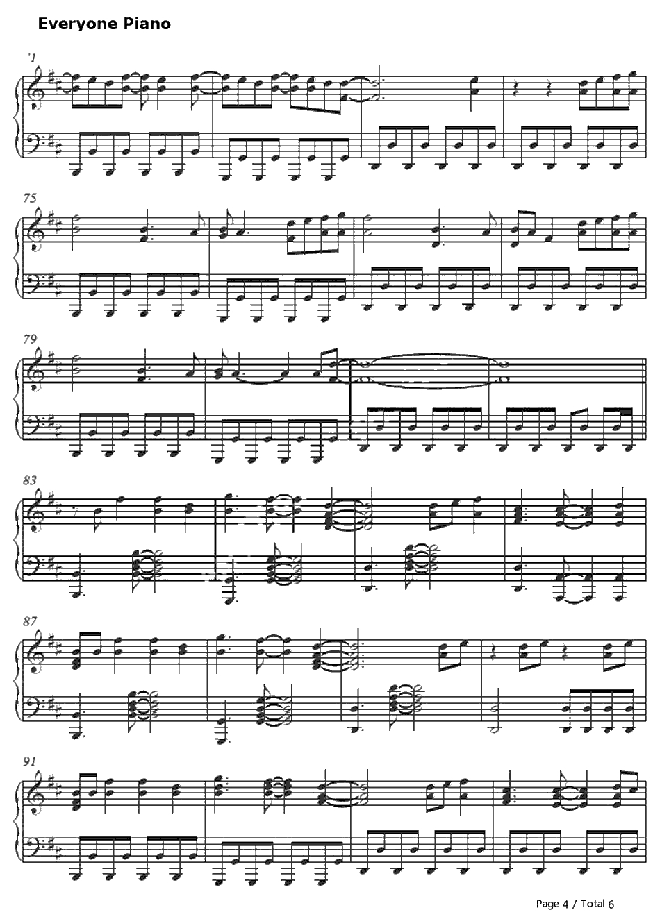 If ILose Myself钢琴谱-OneRepublic4