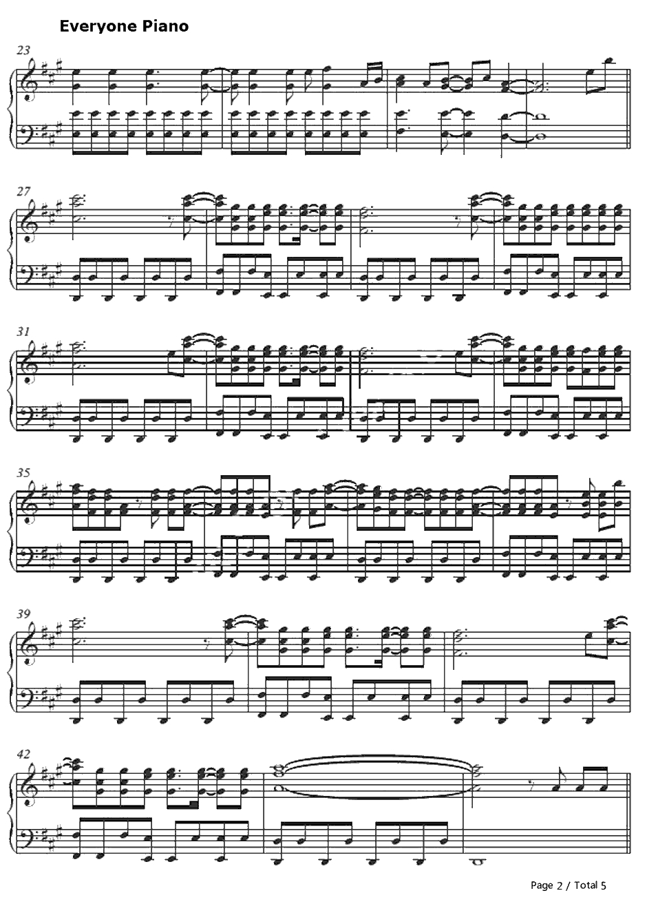 The Other Side钢琴谱-JasonDerulo2