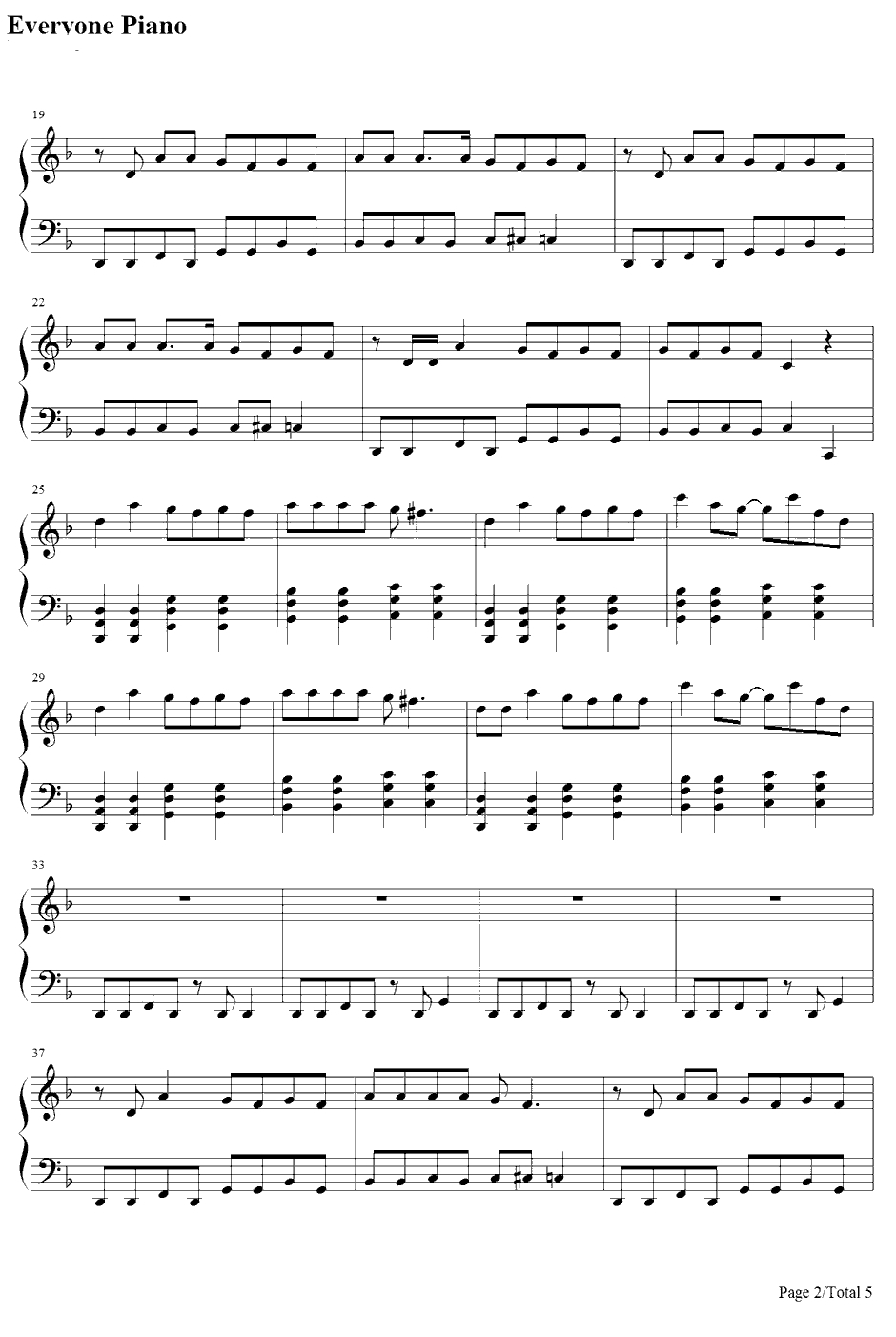 バイビーベイビーサヨウナラ钢琴谱-初音ミク2