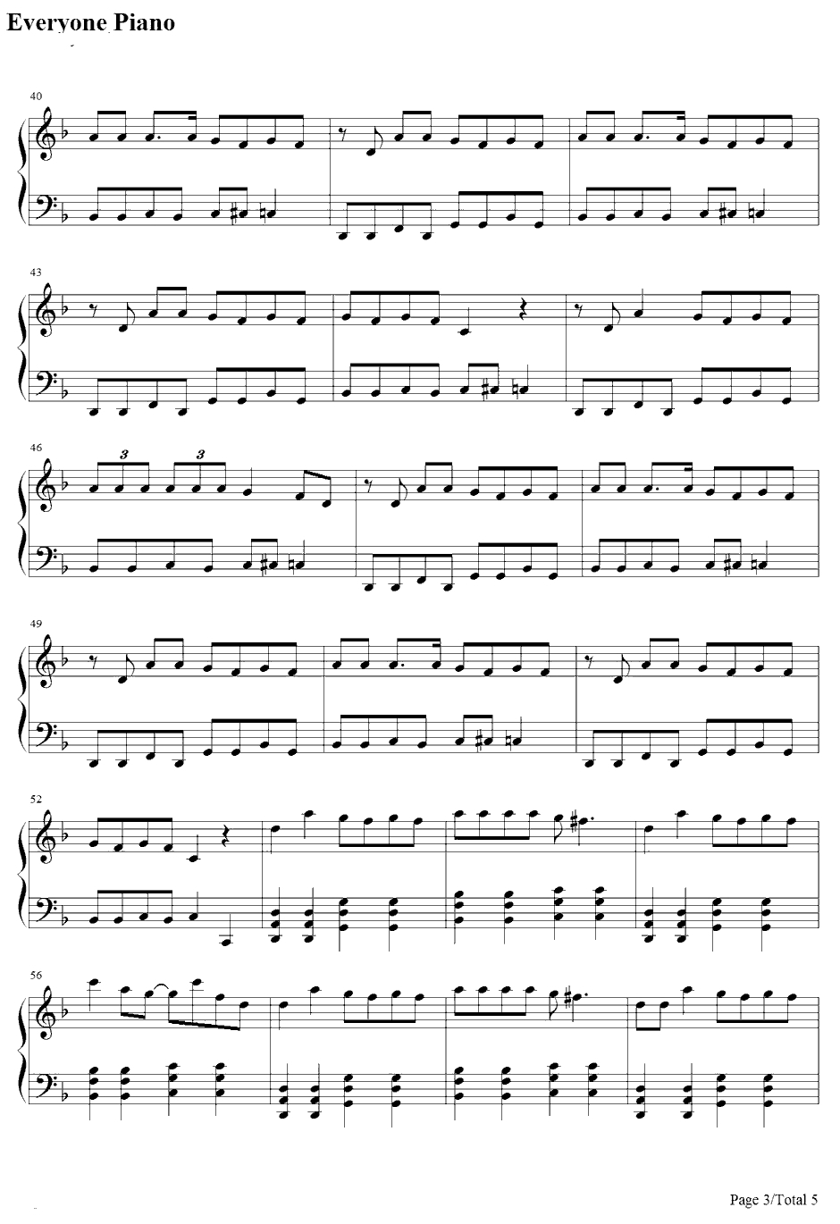 バイビーベイビーサヨウナラ钢琴谱-初音ミク3