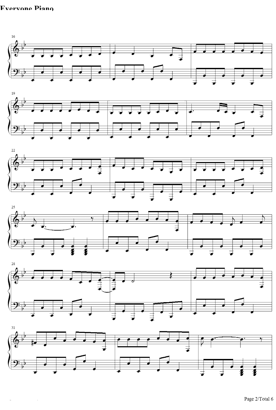 家に帰ると妻が必ず死んだふりをしています。钢琴谱-初音ミク-每天回家老婆都在装死2