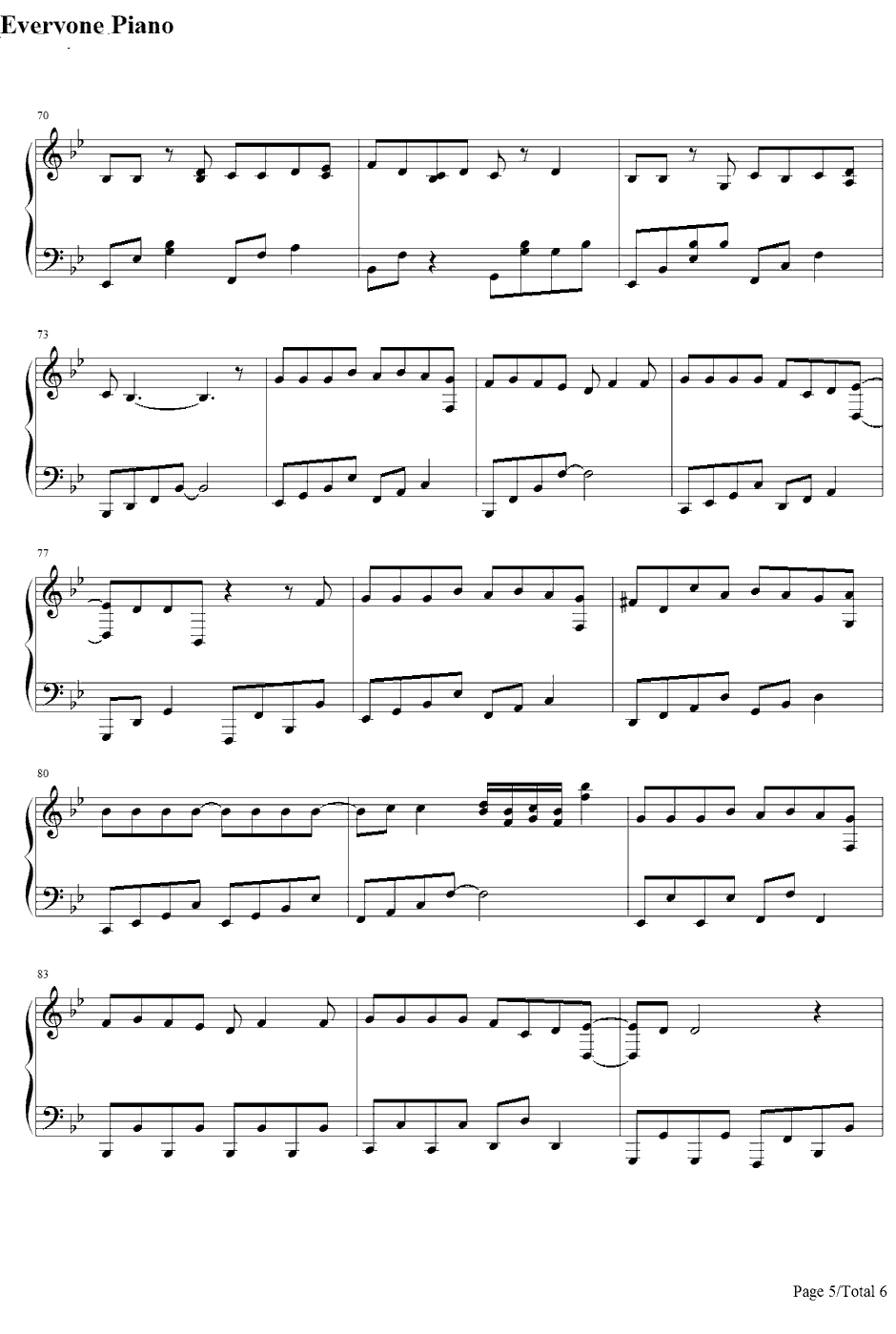 家に帰ると妻が必ず死んだふりをしています。钢琴谱-初音ミク-每天回家老婆都在装死5