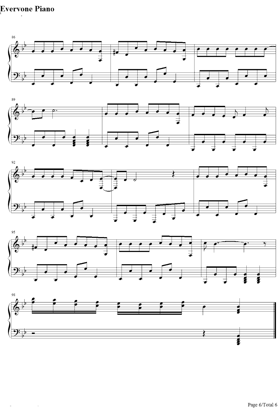 家に帰ると妻が必ず死んだふりをしています。钢琴谱-初音ミク-每天回家老婆都在装死6