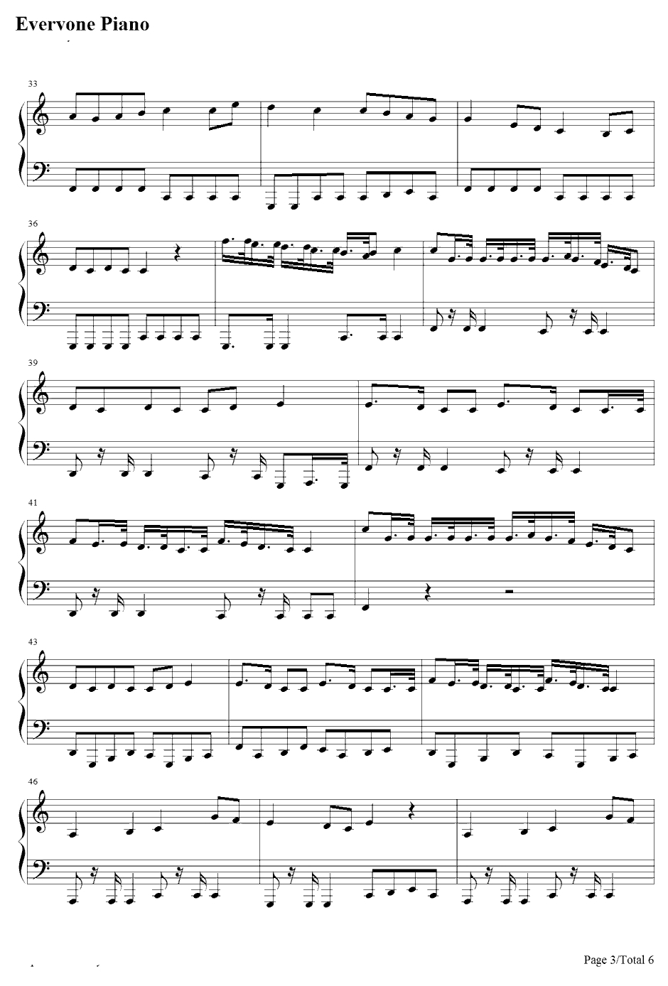 Clock lock works钢琴谱-初音ミク3