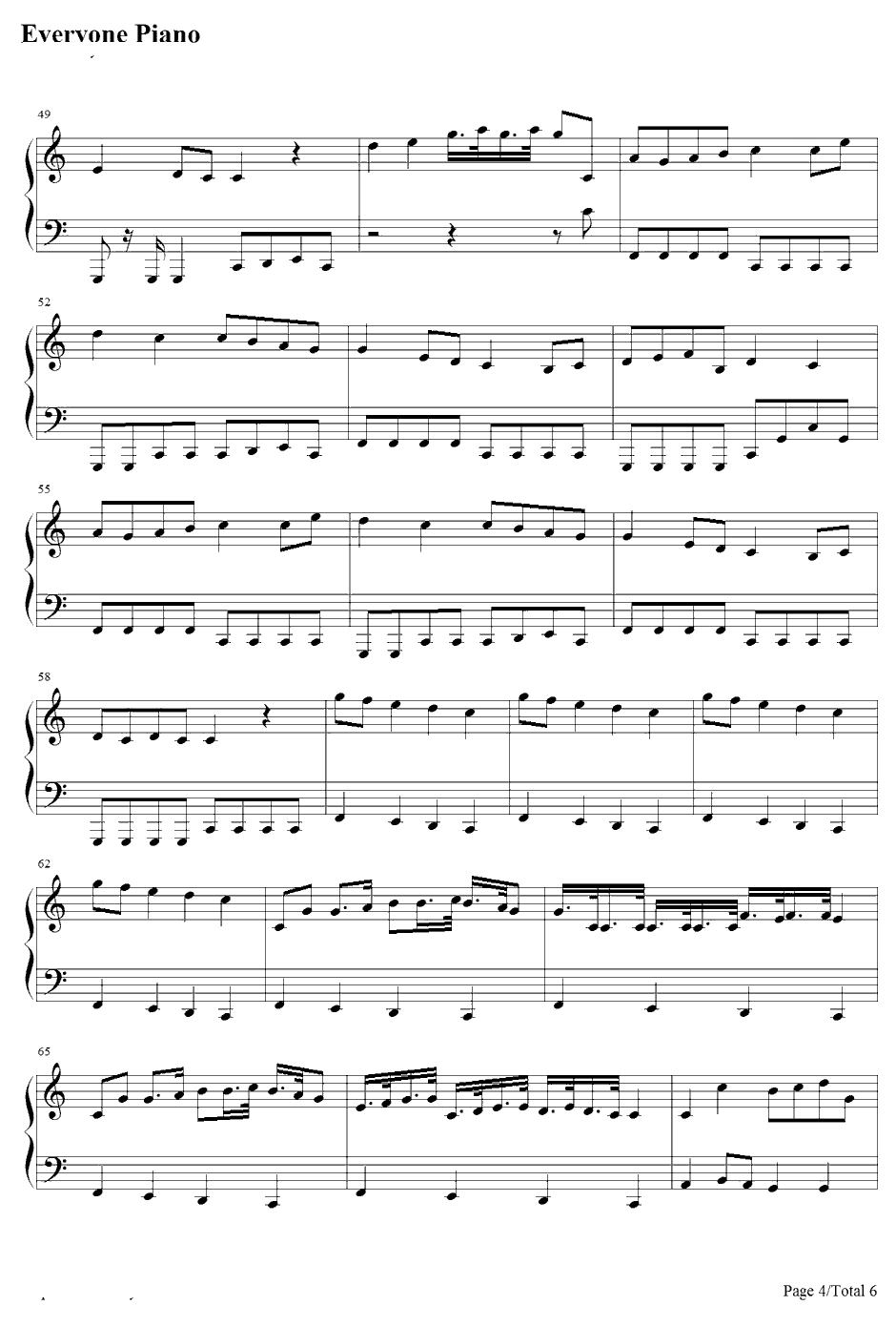 Clock lock works钢琴谱-初音ミク4