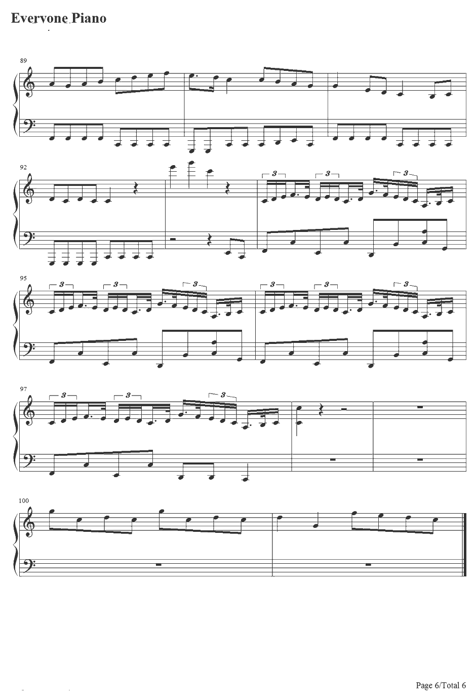 Clock lock works钢琴谱-初音ミク6