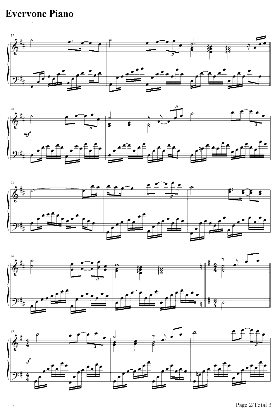 When a Child is Born钢琴谱-JohnnyMathis-人狼之恋主题曲2