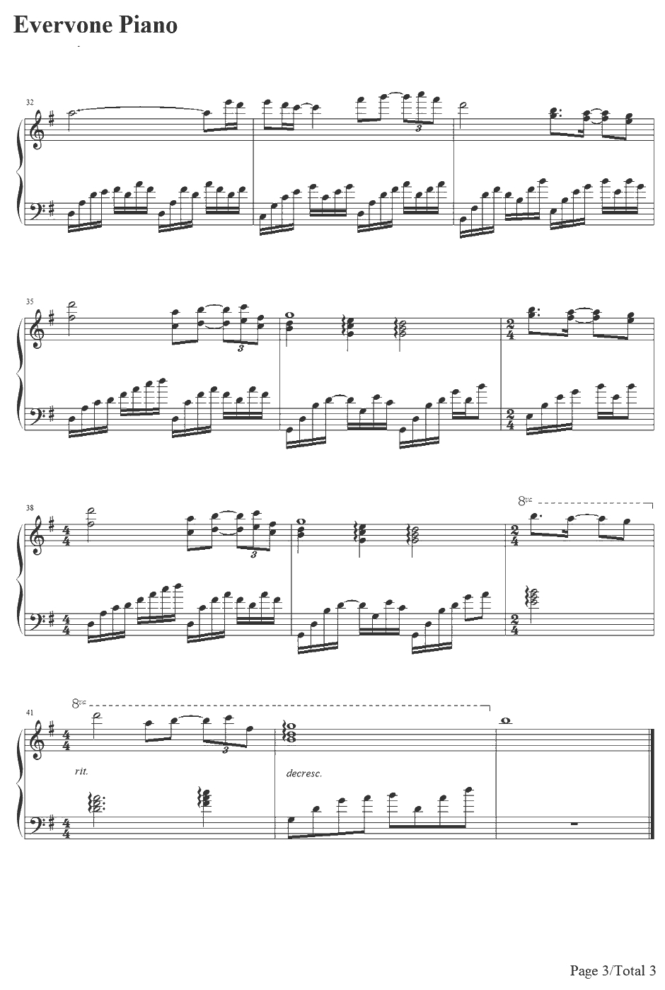 When a Child is Born钢琴谱-JohnnyMathis-人狼之恋主题曲3