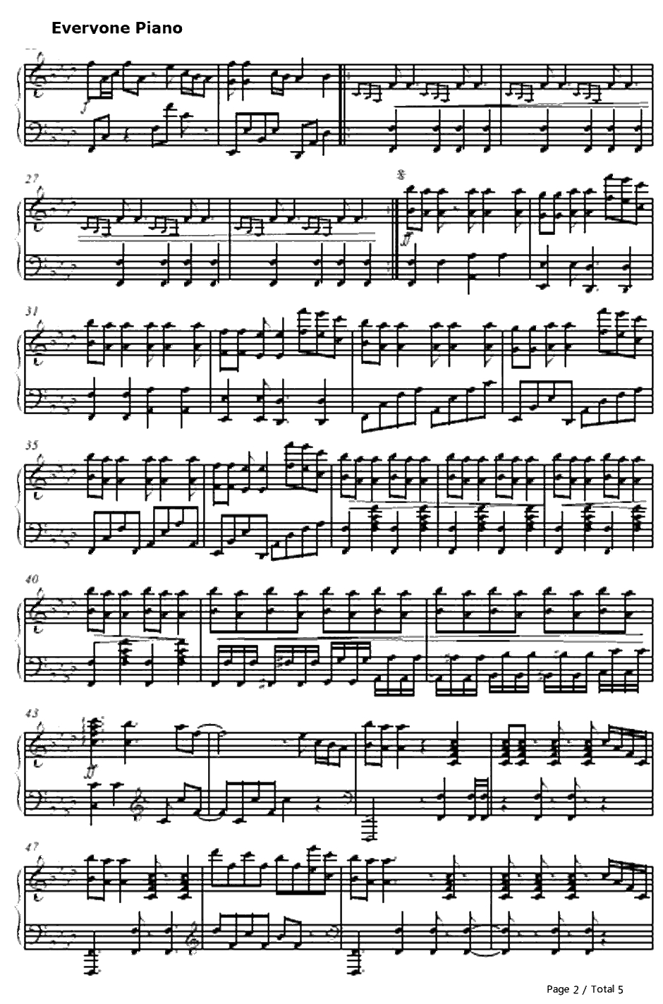 Levels(SkrillexRemix)钢琴谱-Avicii2