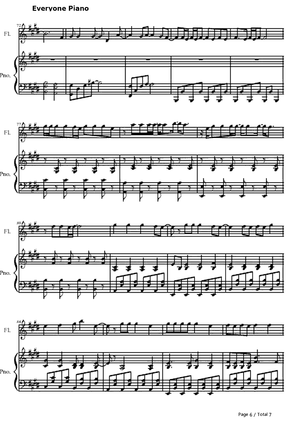 Drive By钢琴谱-Train6