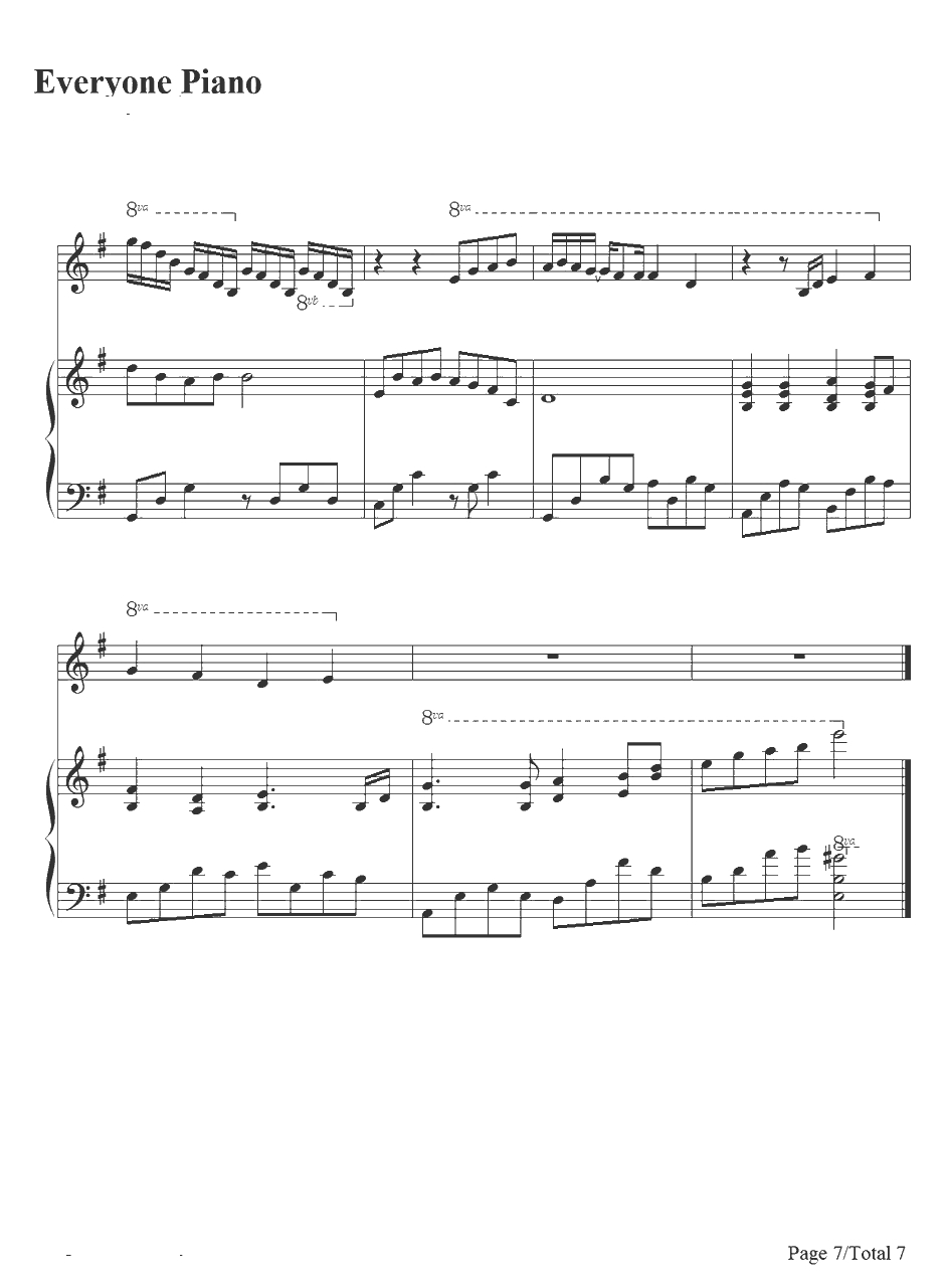 Bluebird Story钢琴谱-DJOkawari7